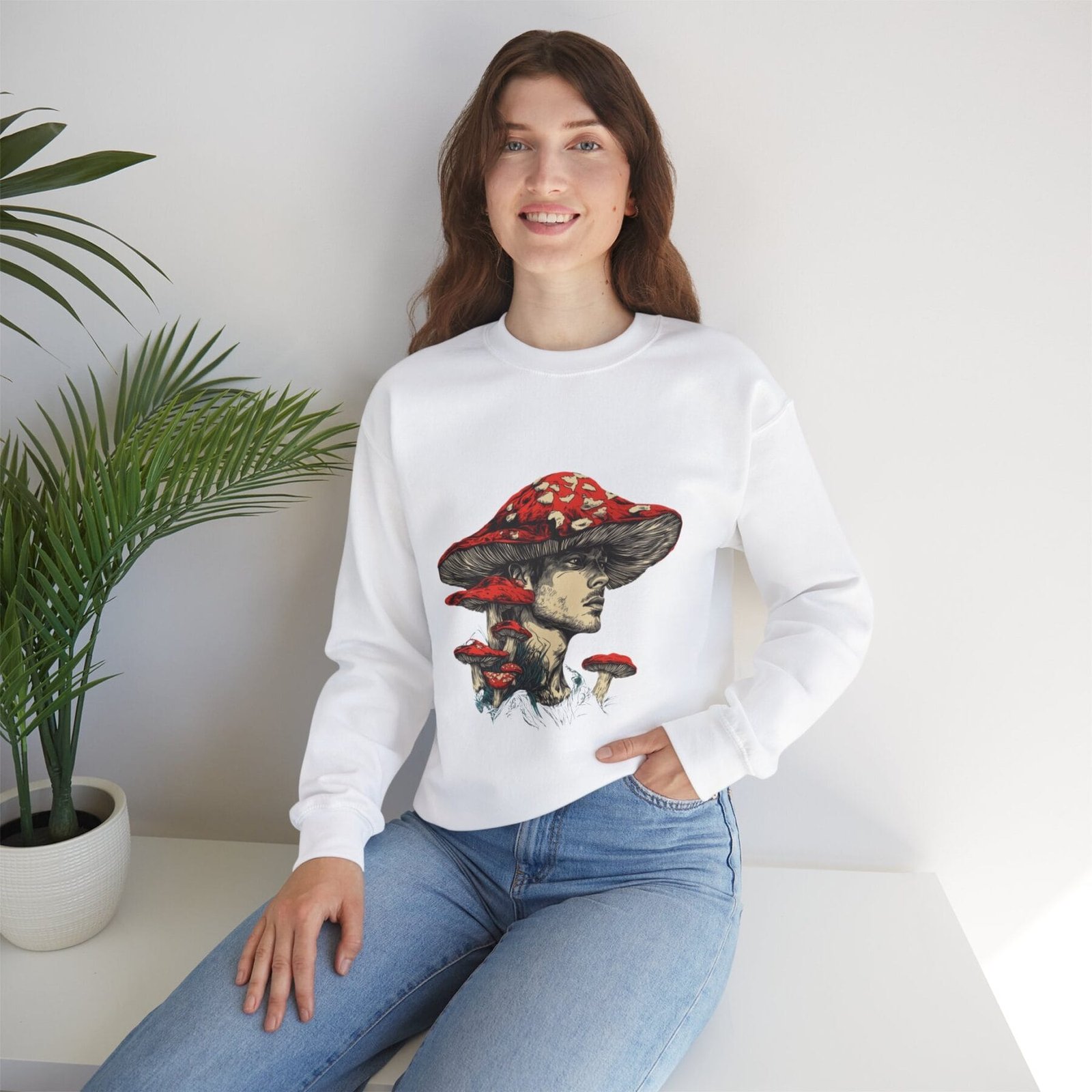 Bluza basic z motywem grzybowym 13 - Image 9