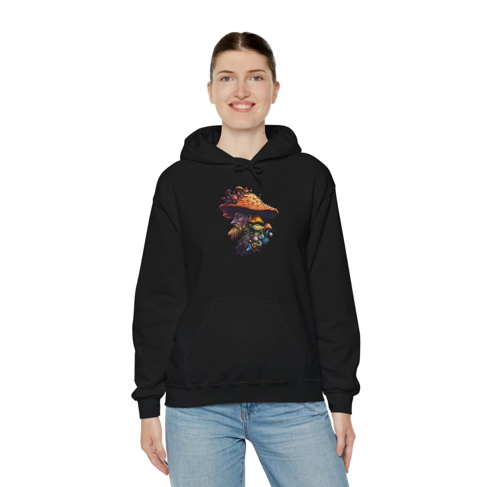 Bluza z kapturem z motywem grzybowym 15 - Image 7