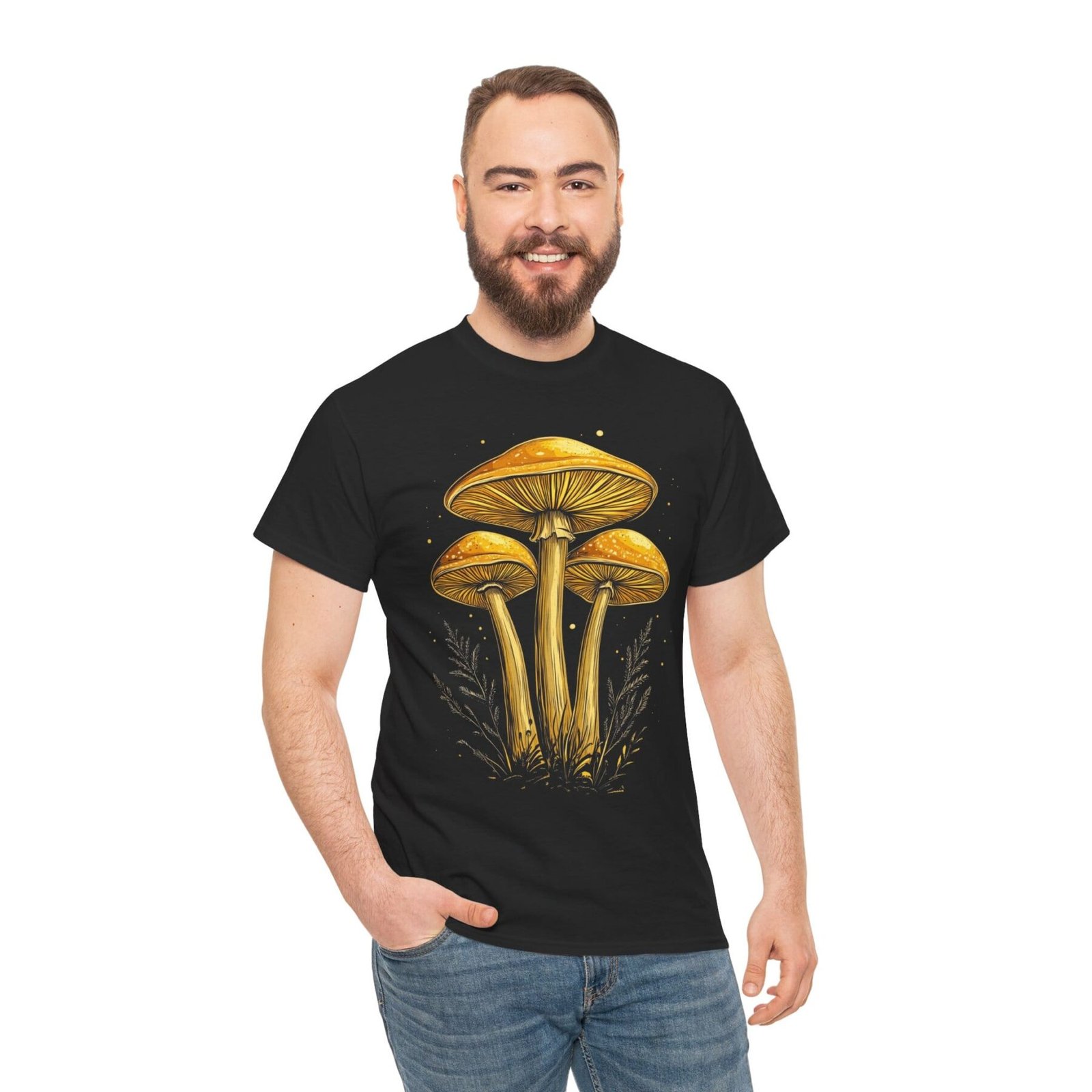 Orange Shroom: T-shirt z grzybami - unisex - Image 13