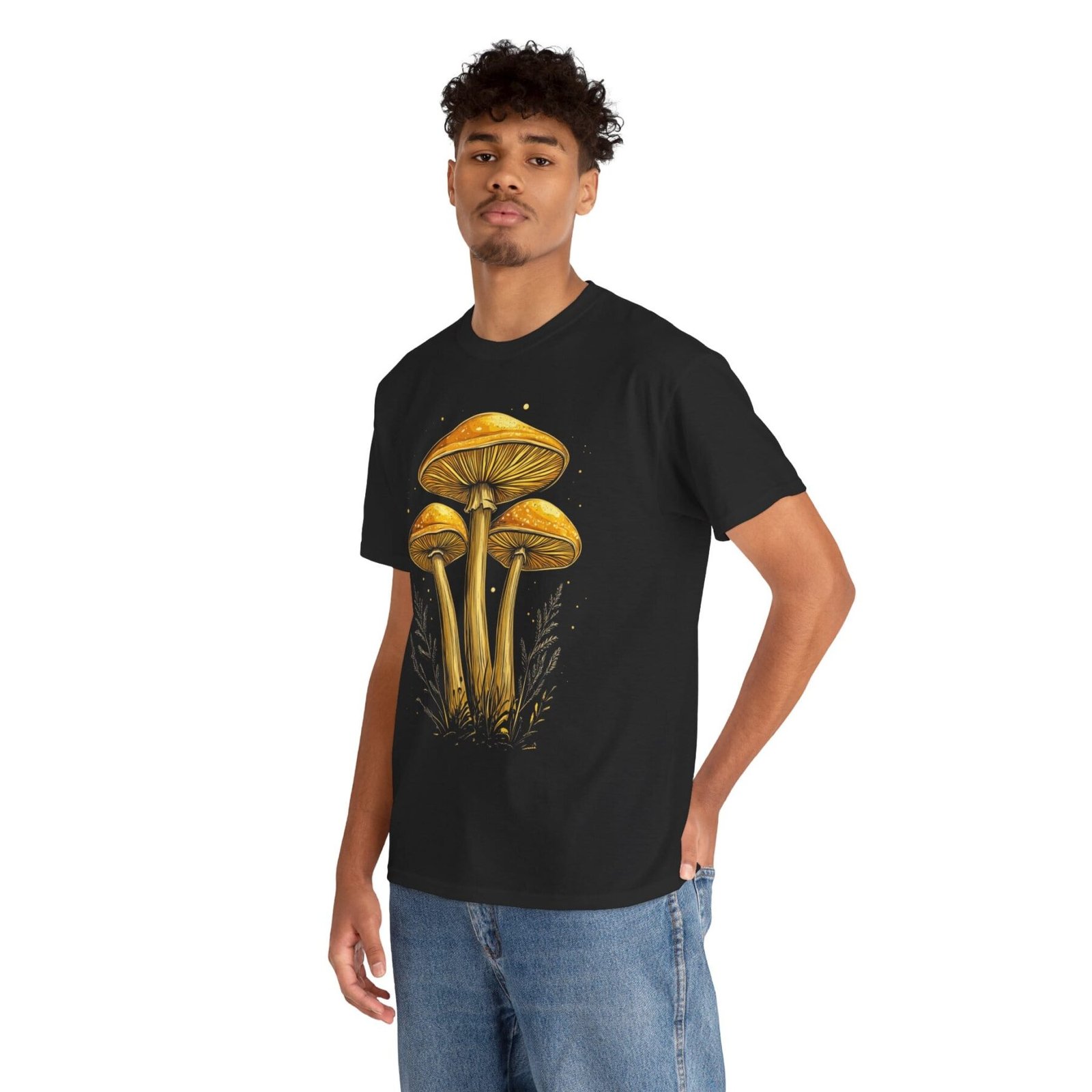 Orange Shroom: T-shirt z grzybami - unisex - Image 15