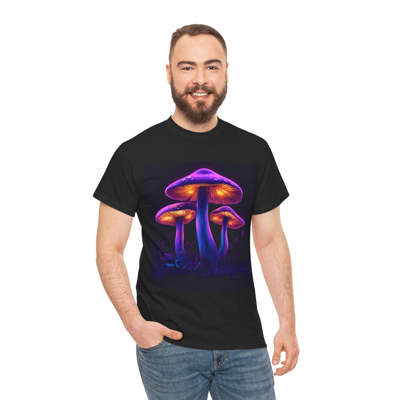Glowy Shroom 2: T-shirt unisex - Image 8