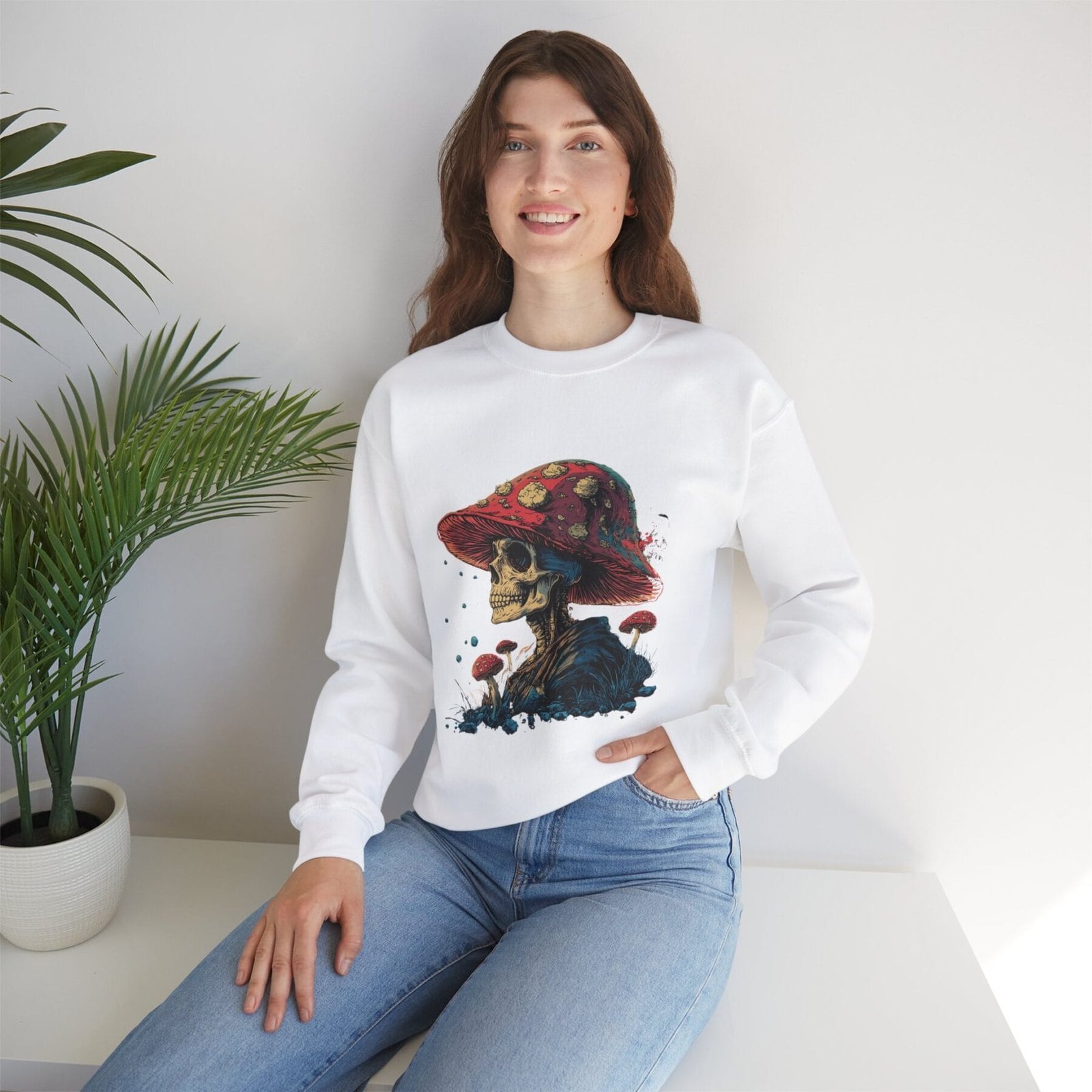 Bluza basic z motywem grzybowym 11 - Image 9