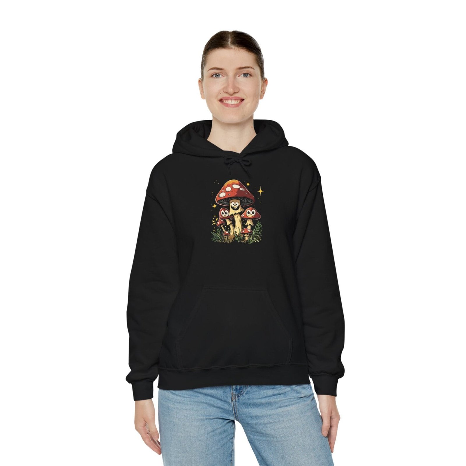 Bluza z kapturem z motywem grzybowym 31 - Image 5