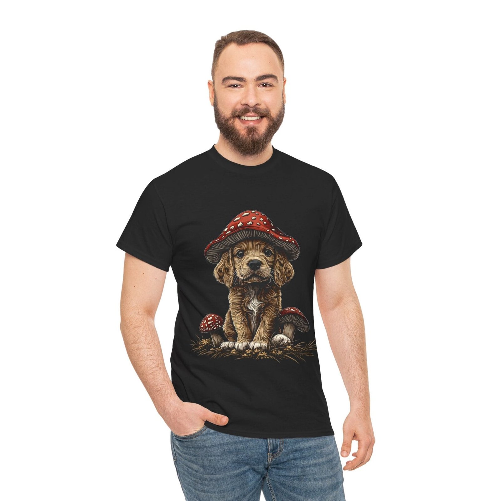 Grzybopsiak: T-shirt muchomor pies – unisex - Image 13