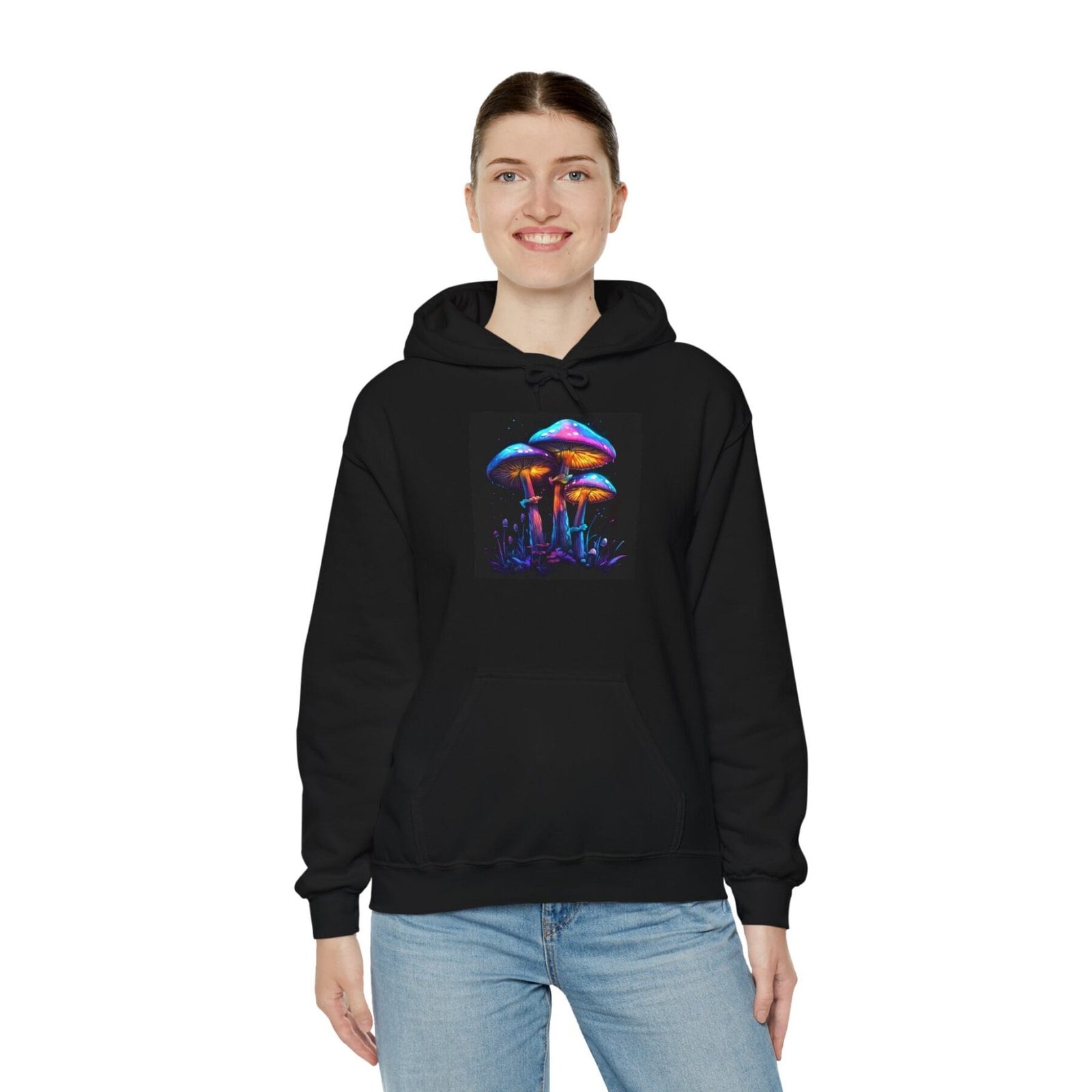 Bluza z kapturem z motywem grzybowym 24 - Image 5