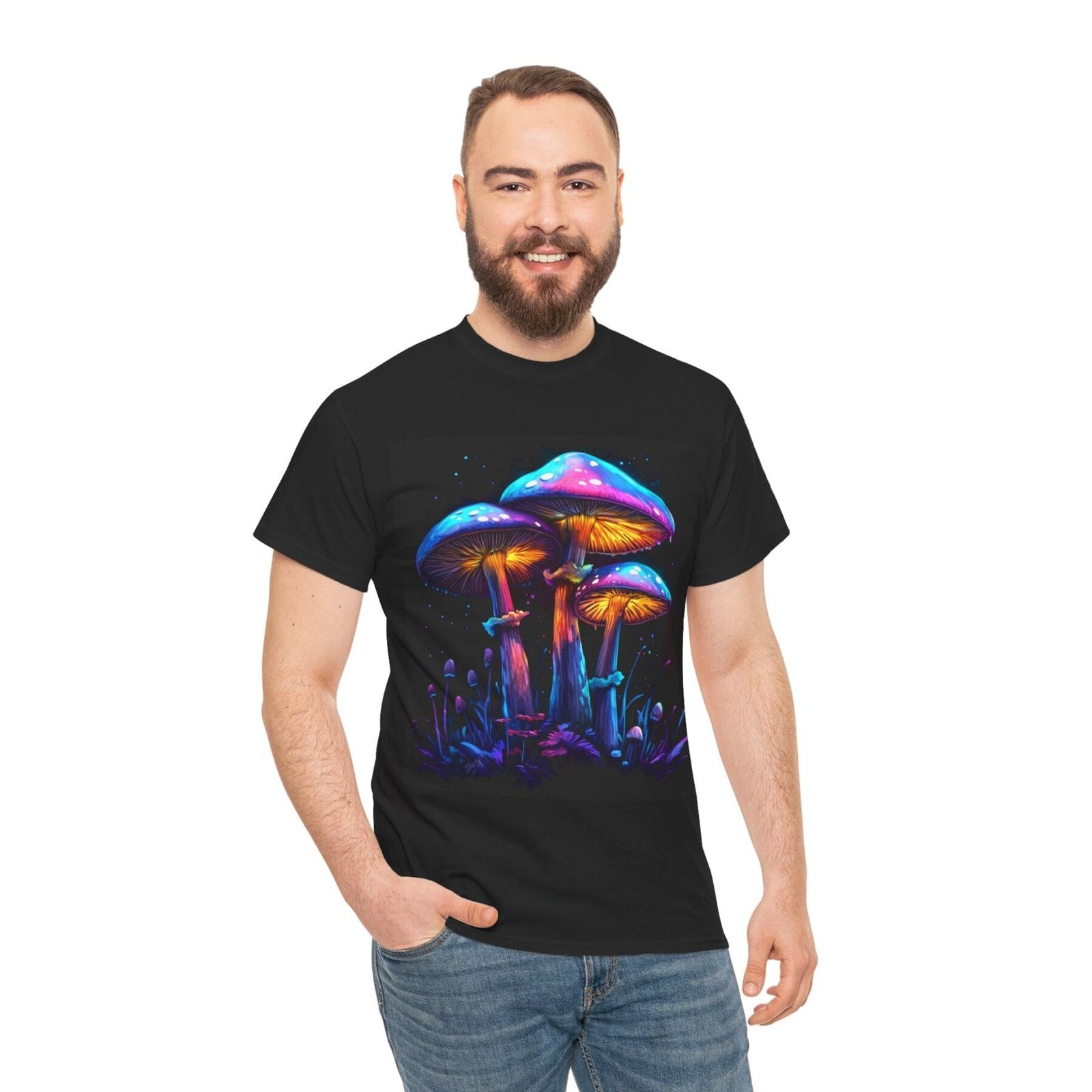Glowy Shroom 1: T-shirt unisex - Image 8