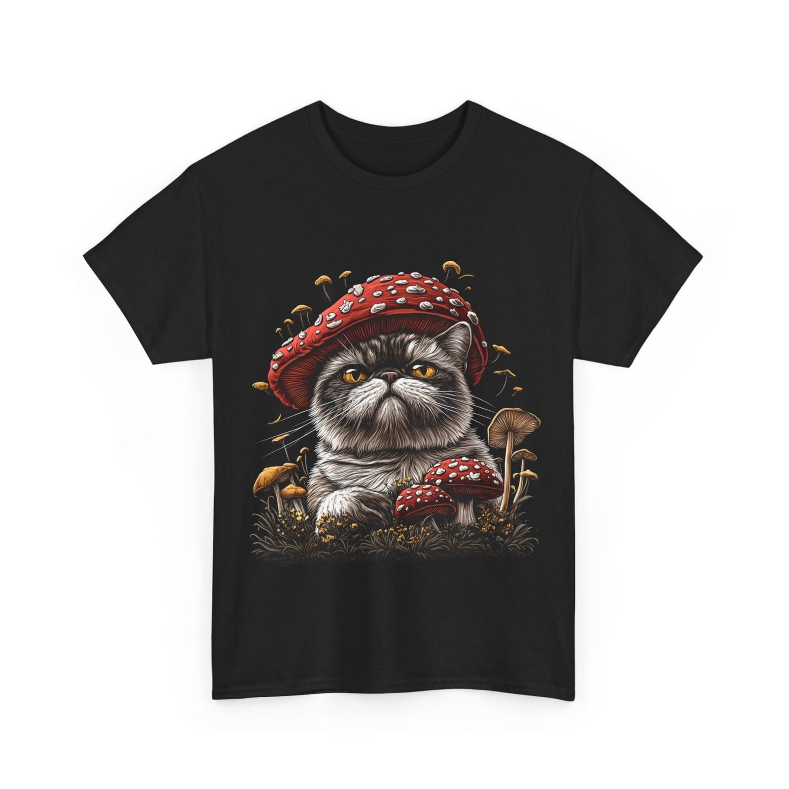Grzybokot: T-shirt muchomor kot 4 – unisex