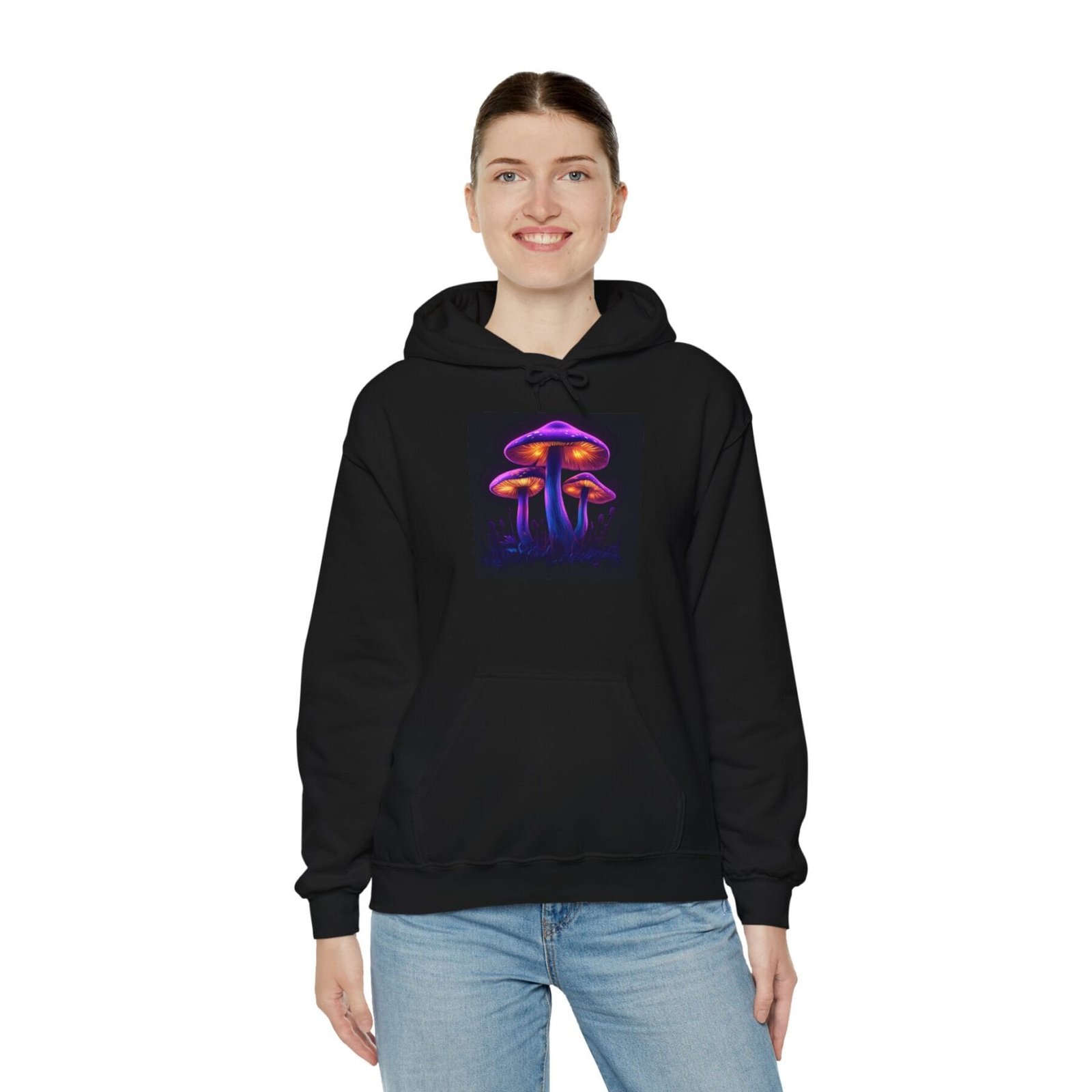 Bluza z kapturem z motywem grzybowym 23 - Image 5