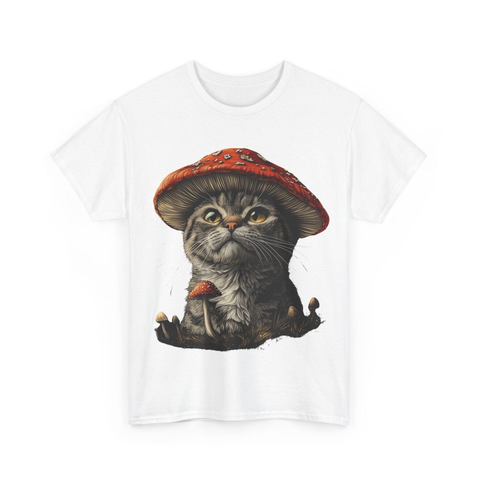 Grzybokot: T-shirt muchomor kot - unisex - Image 2