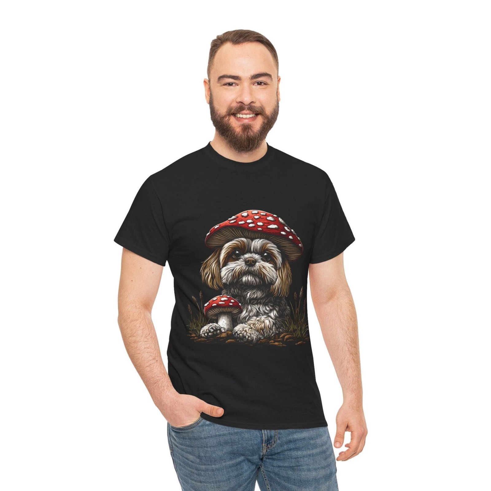 Grzybopsiak: T-shirt muchomor pies 4 – unisex - Image 13