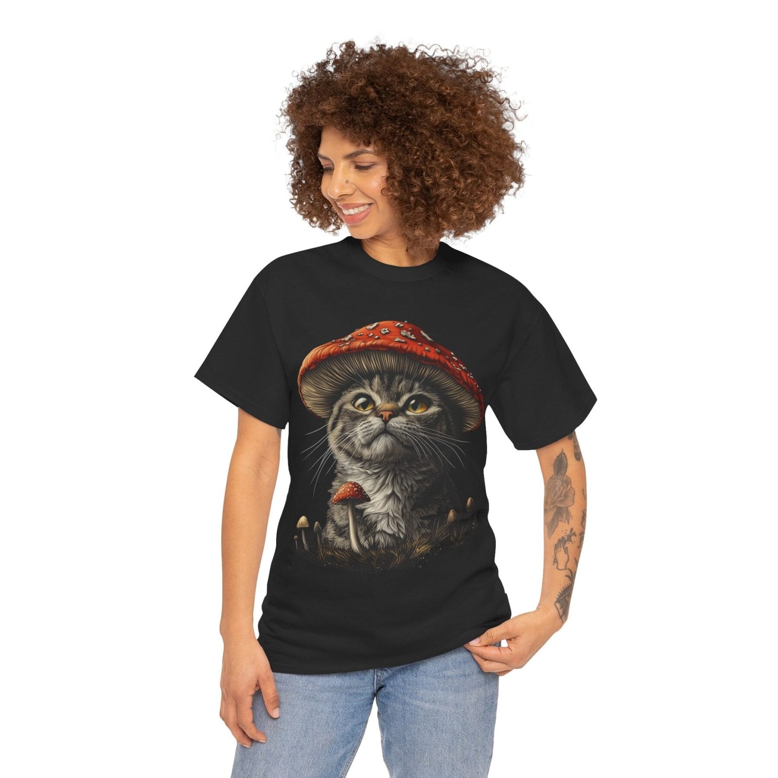 Grzybokot: T-shirt muchomor kot - unisex - Image 8