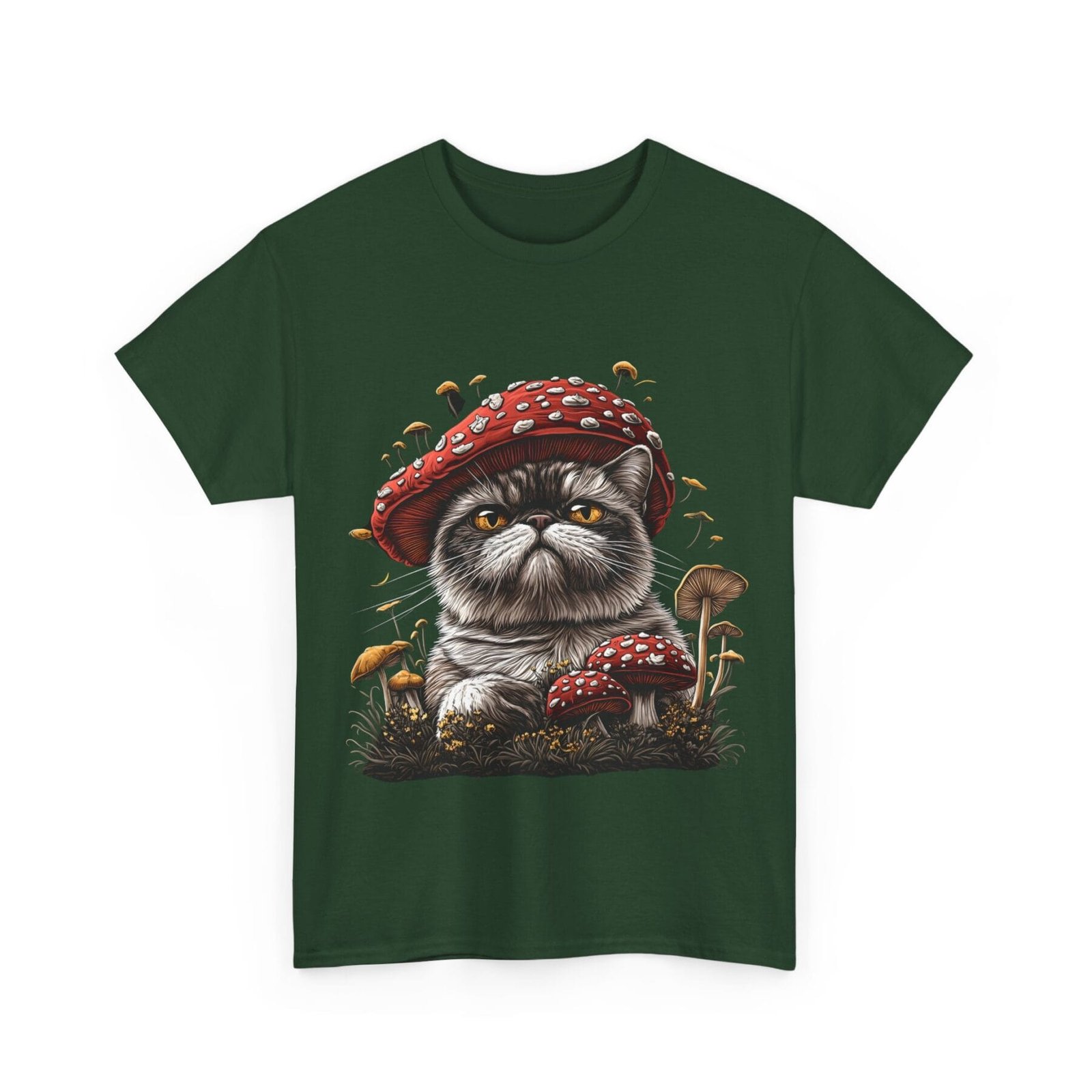 Grzybokot: T-shirt muchomor kot 4 – unisex - Image 4