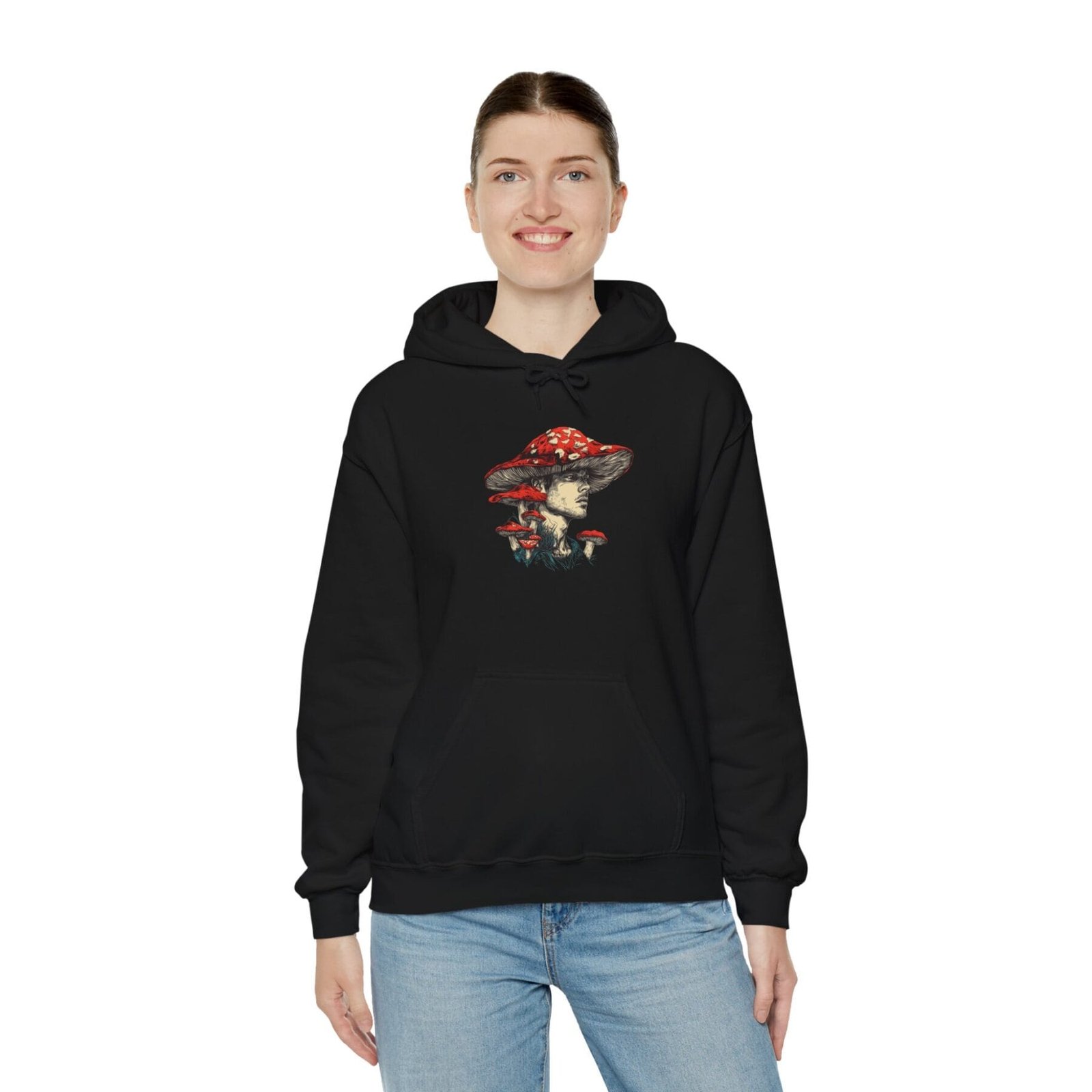 Bluza z kapturem z motywem grzybowym 13 - Image 7