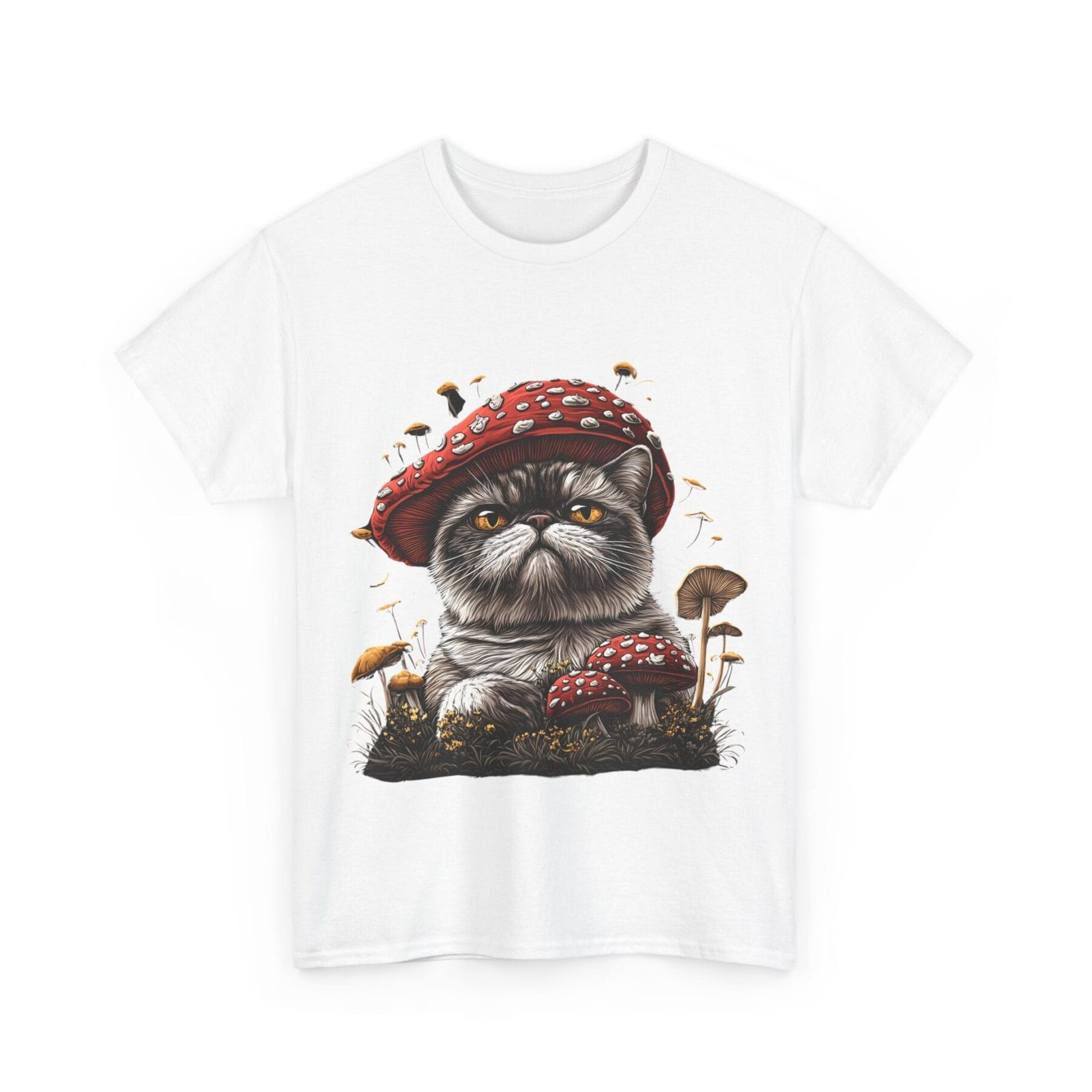 Grzybokot: T-shirt muchomor kot 4 – unisex - Image 2