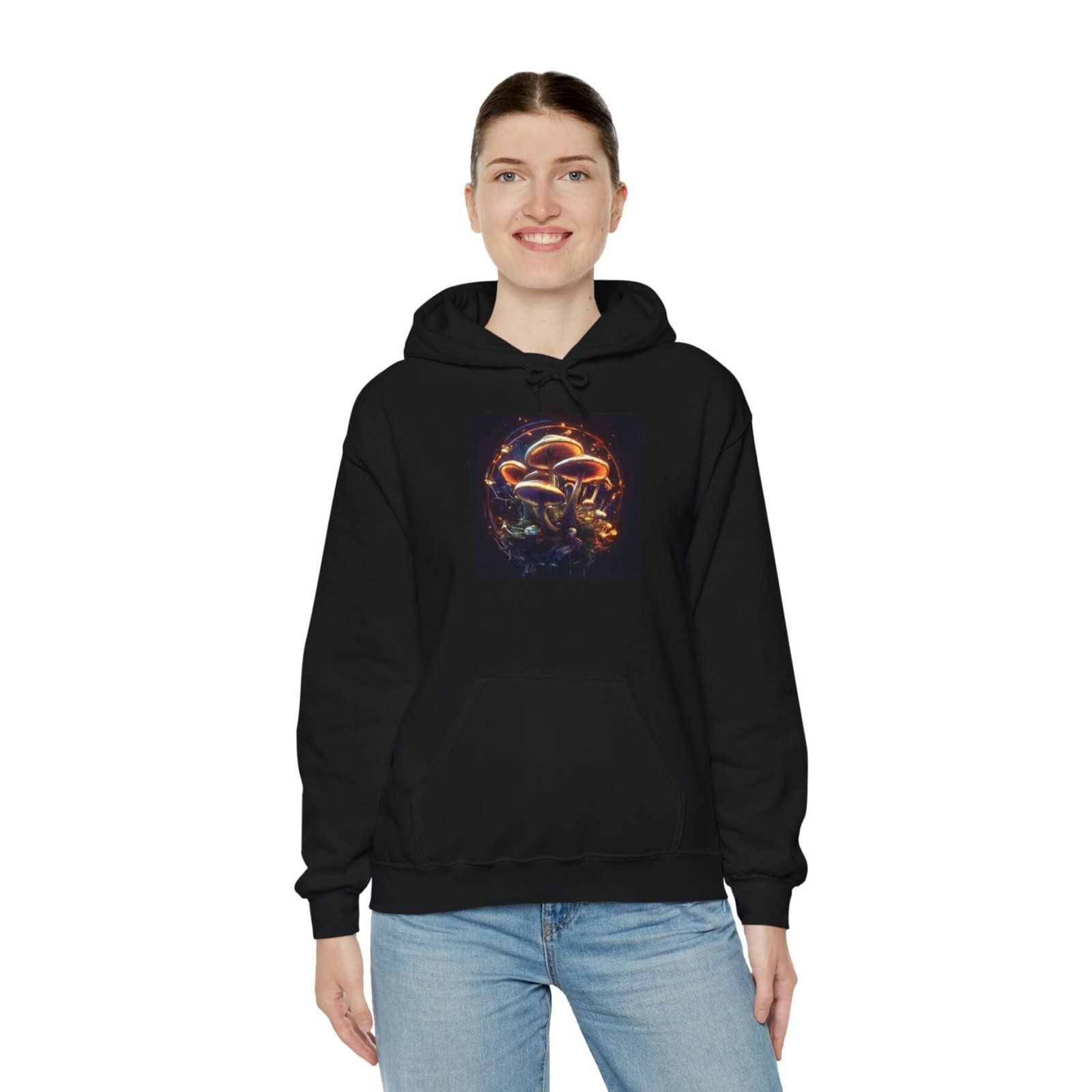 Bluza z kapturem z motywem grzybowym 21 - Image 5