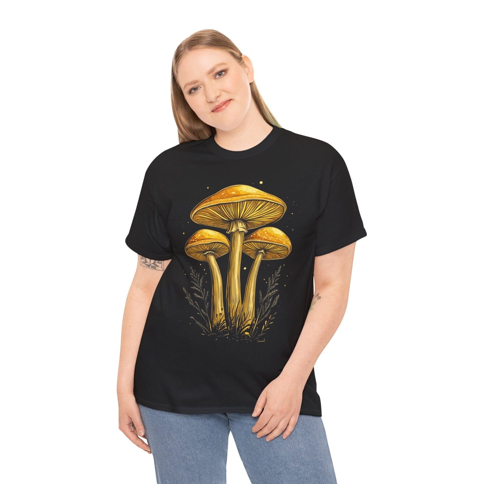 Orange Shroom: T-shirt z grzybami - unisex - Image 12
