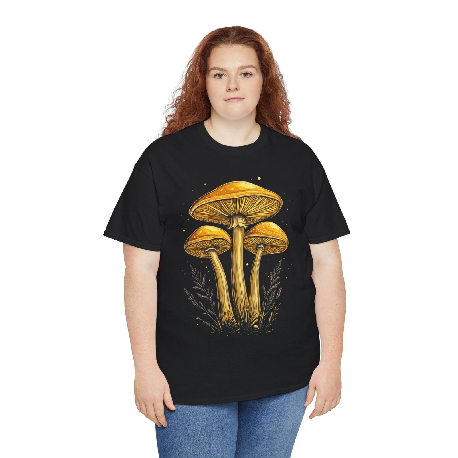 Orange Shroom: T-shirt z grzybami - unisex - Image 14