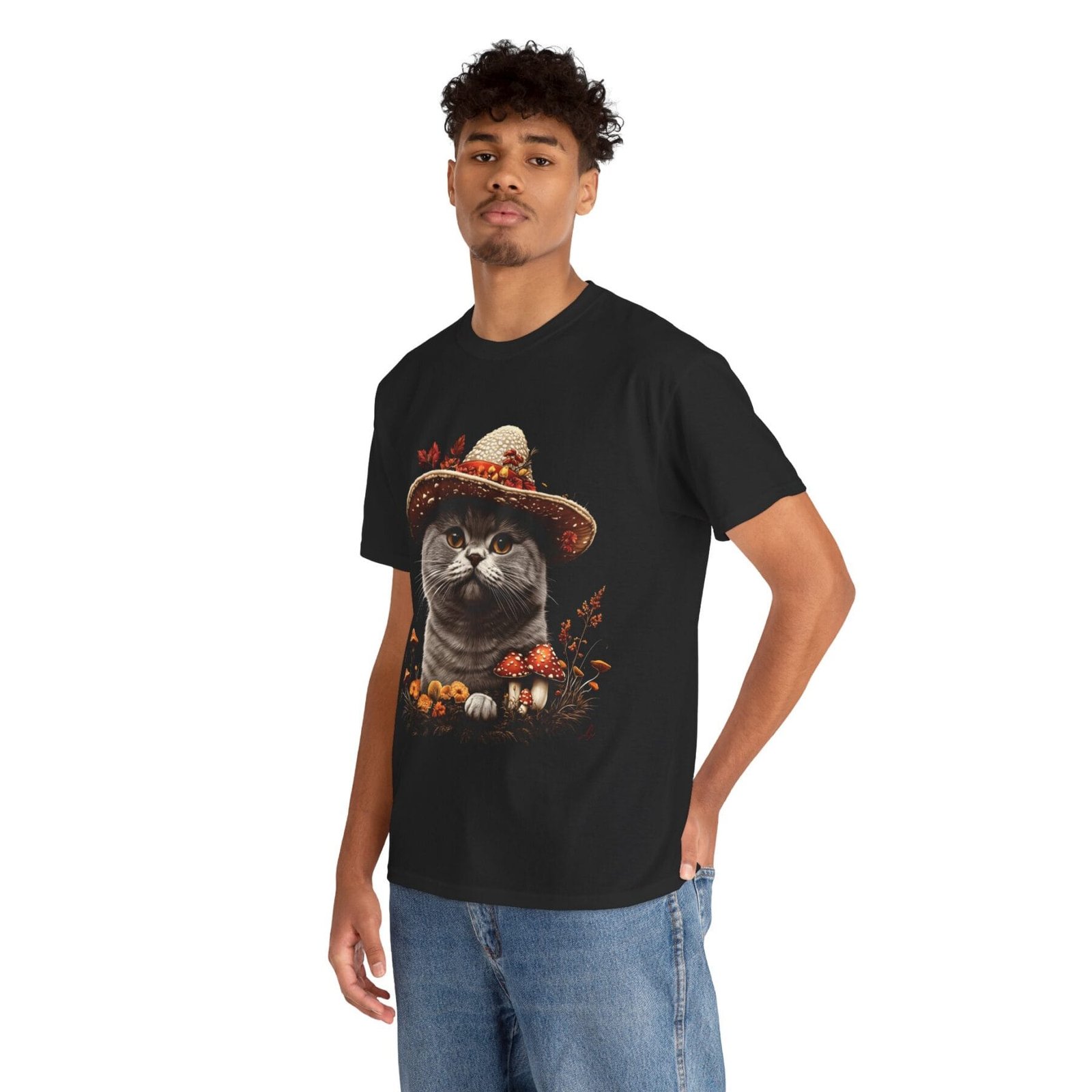 Grzybokot: T-shirt muchomor kot 2 – unisex - Image 15