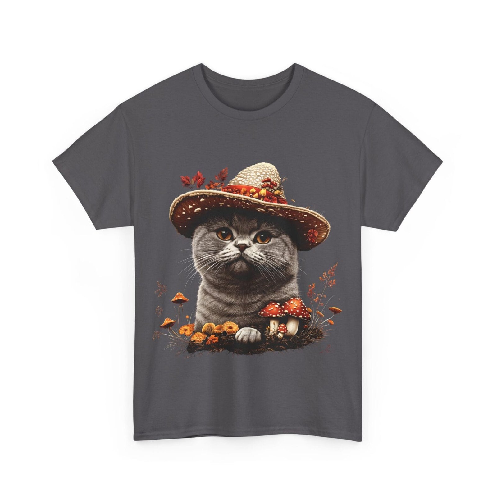 Grzybokot: T-shirt muchomor kot 2 – unisex - Image 3