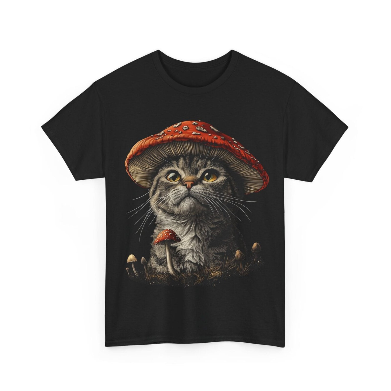 Grzybokot: T-shirt muchomor kot - unisex