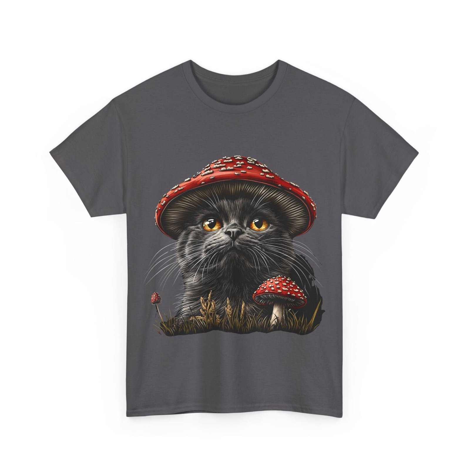 Grzybokot: T-shirt muchomor kot 3 – unisex - Image 3