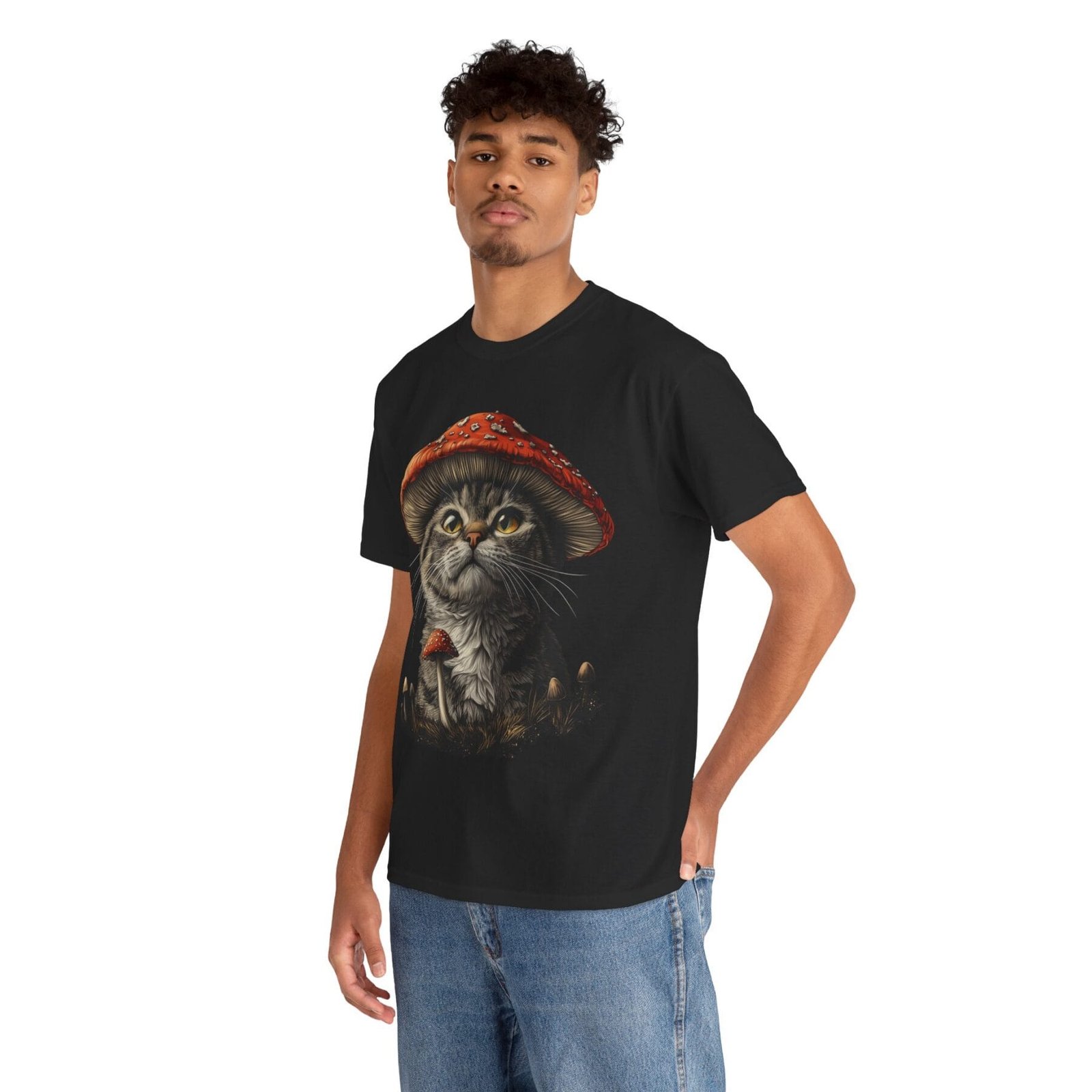 Grzybokot: T-shirt muchomor kot - unisex - Image 11