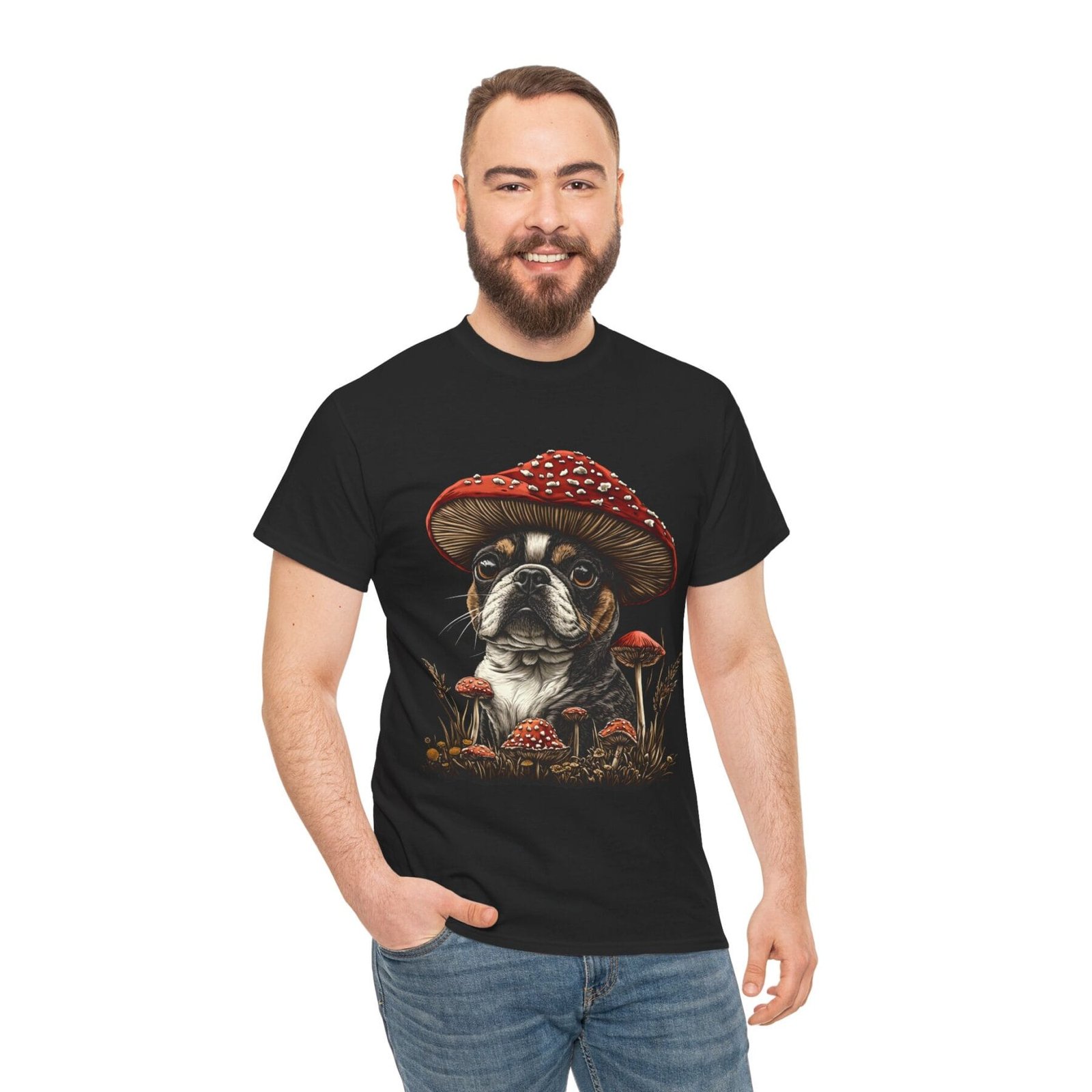 Grzybopsiak: T-shirt muchomor pies 5 – unisex - Image 13