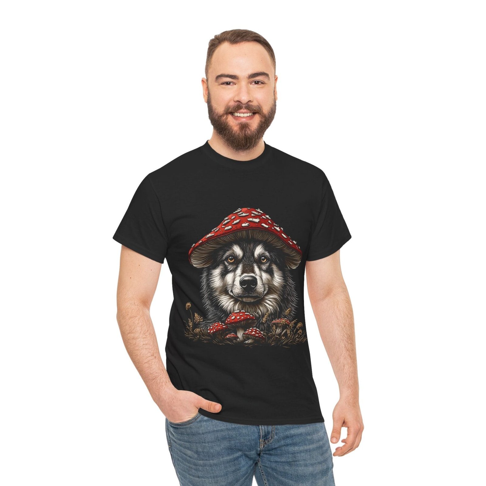 Grzybopsiak: T-shirt muchomor pies 3 – unisex - Image 13