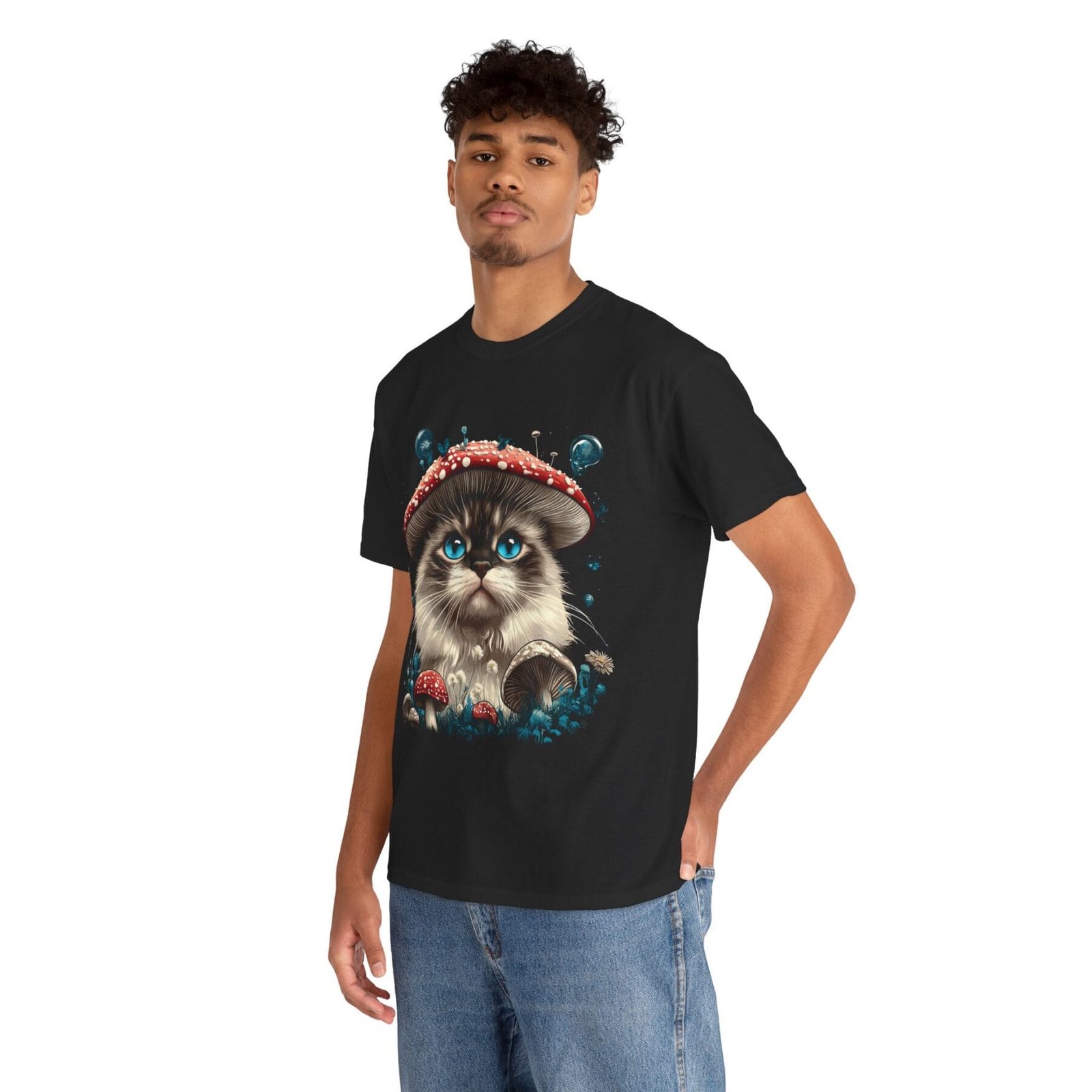 Grzybokot: T-shirt muchomor kot 5 – unisex - Image 15