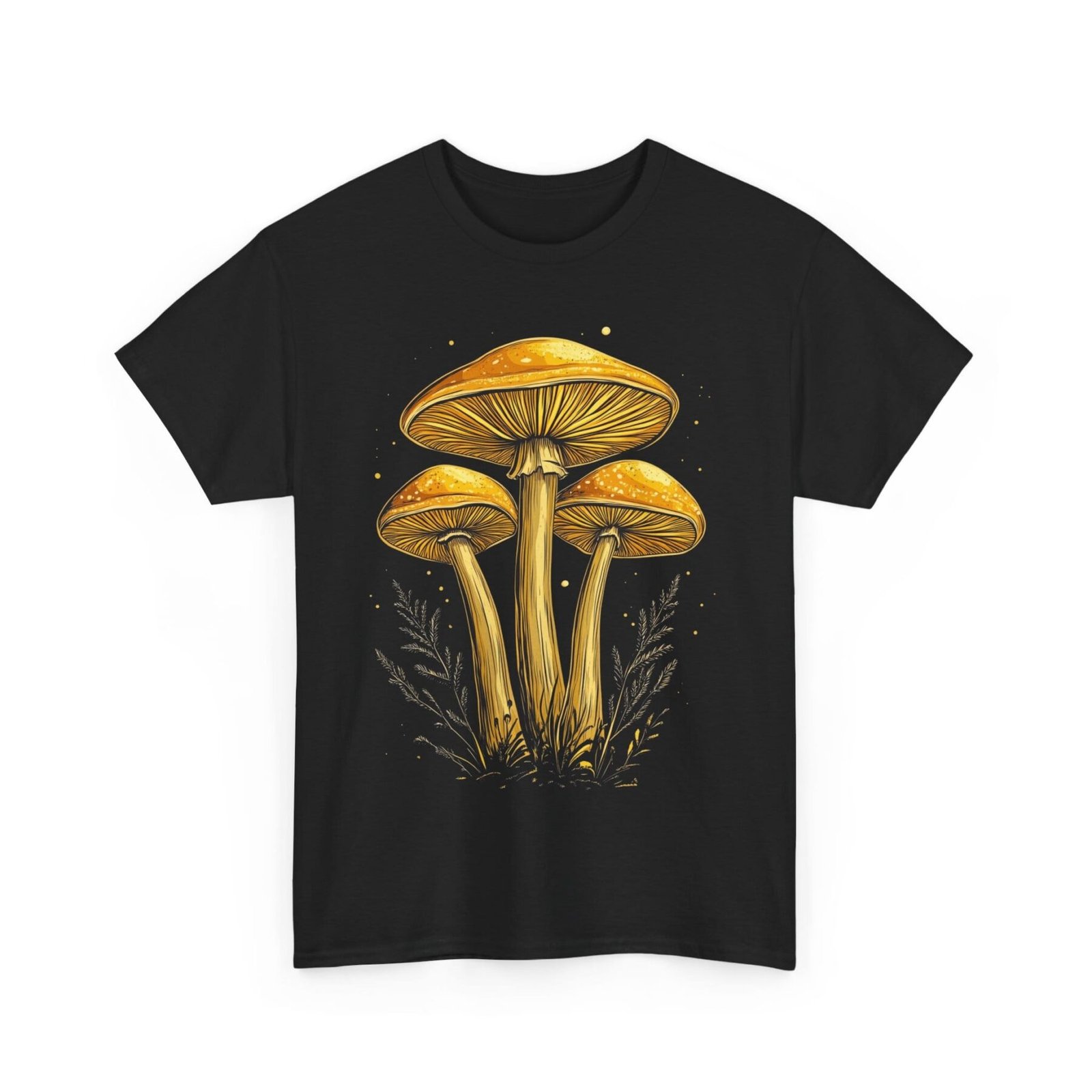 Orange Shroom: T-shirt z grzybami - unisex