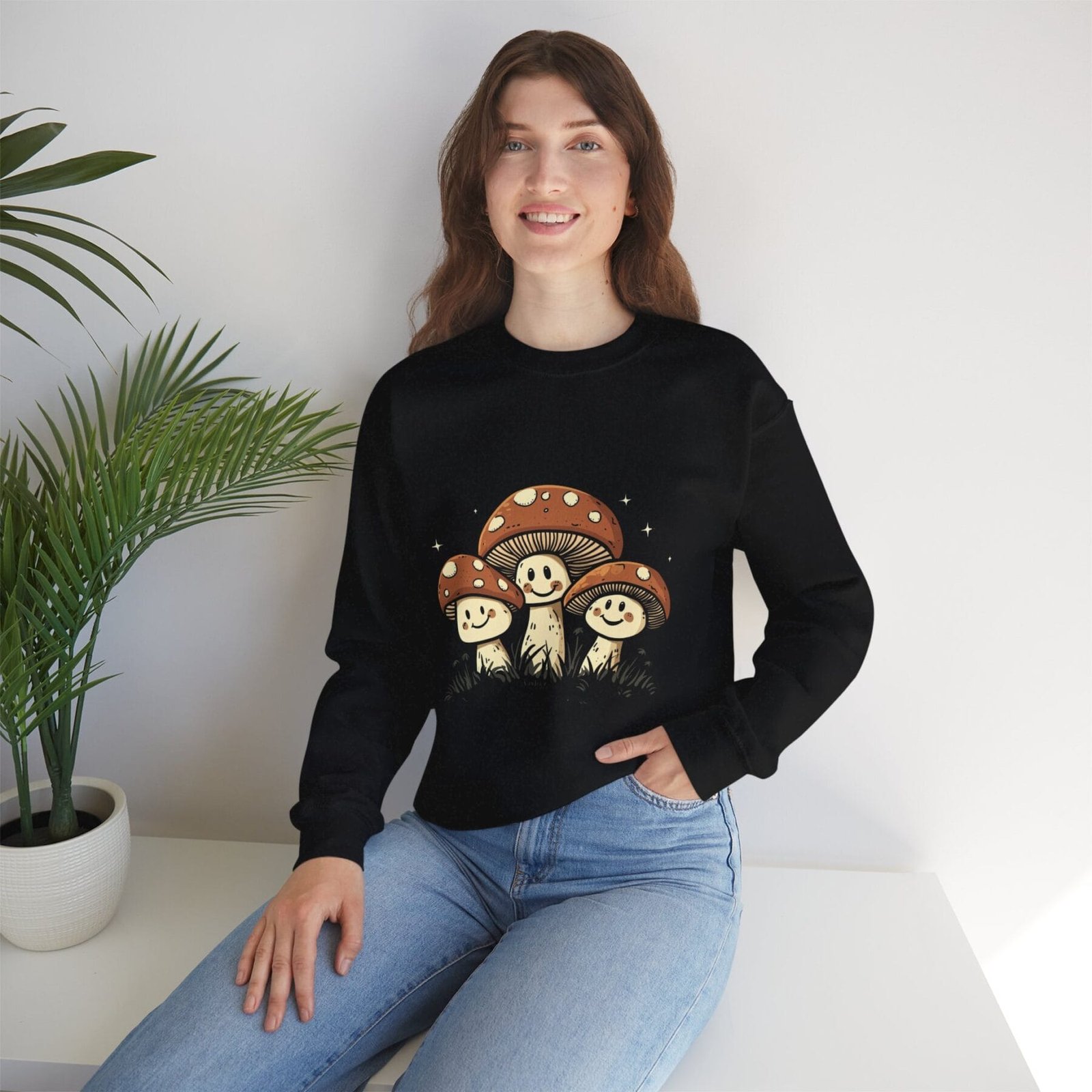 Bluza basic z motywem grzybowym 26 - Image 7