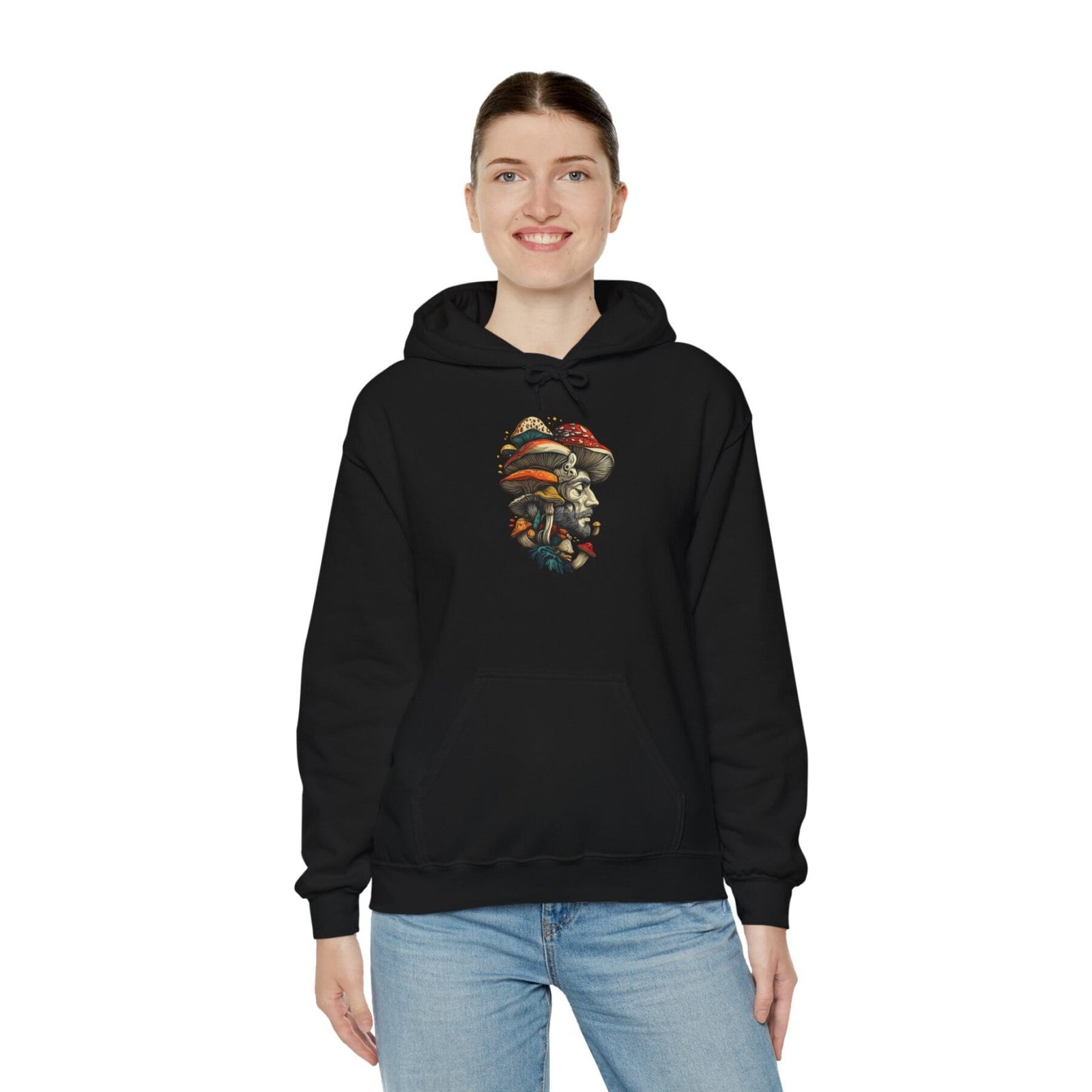 Bluza z kapturem z motywem grzybowym 12 - Image 7