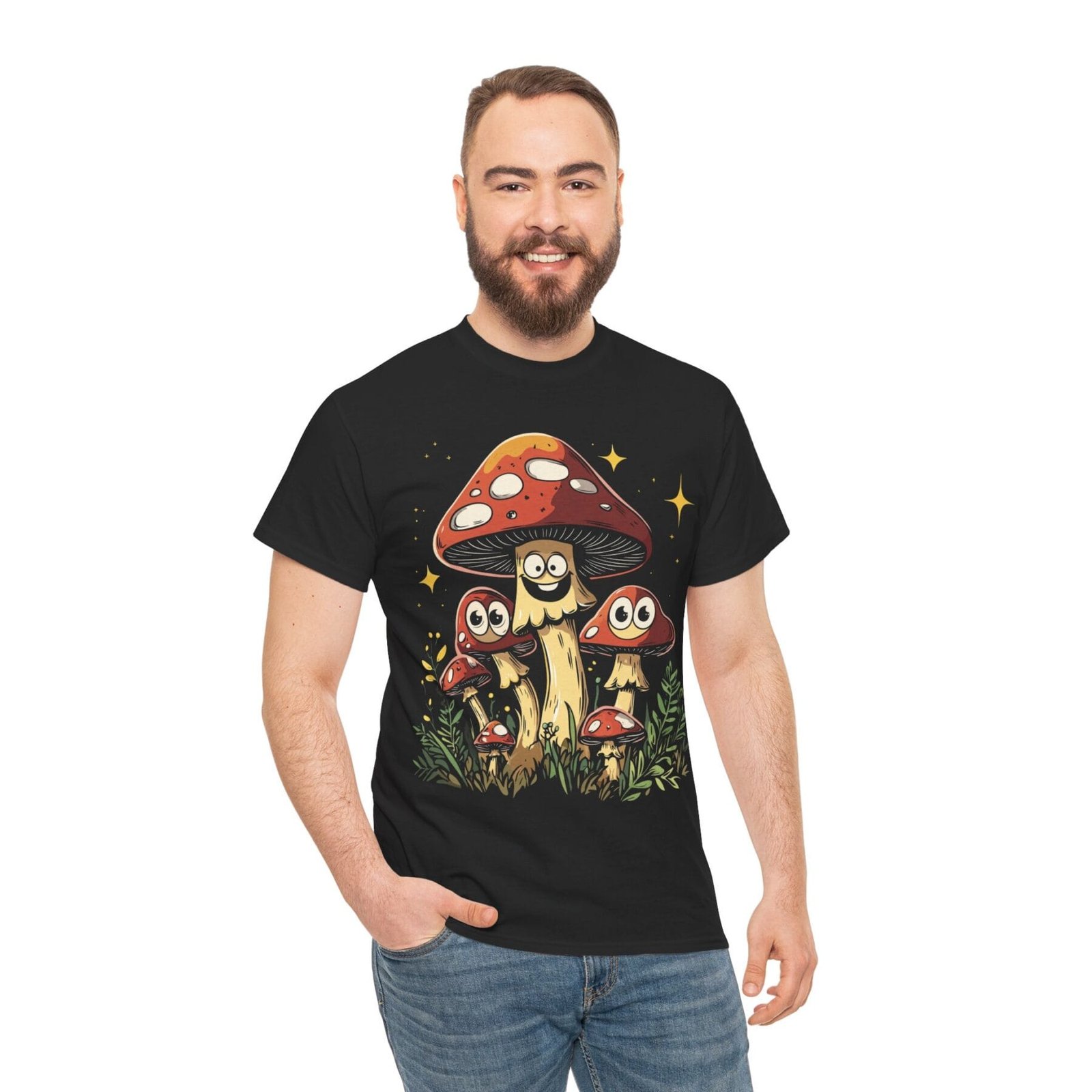 Cartoon Shroom 1: T-shirt unisex - Image 9