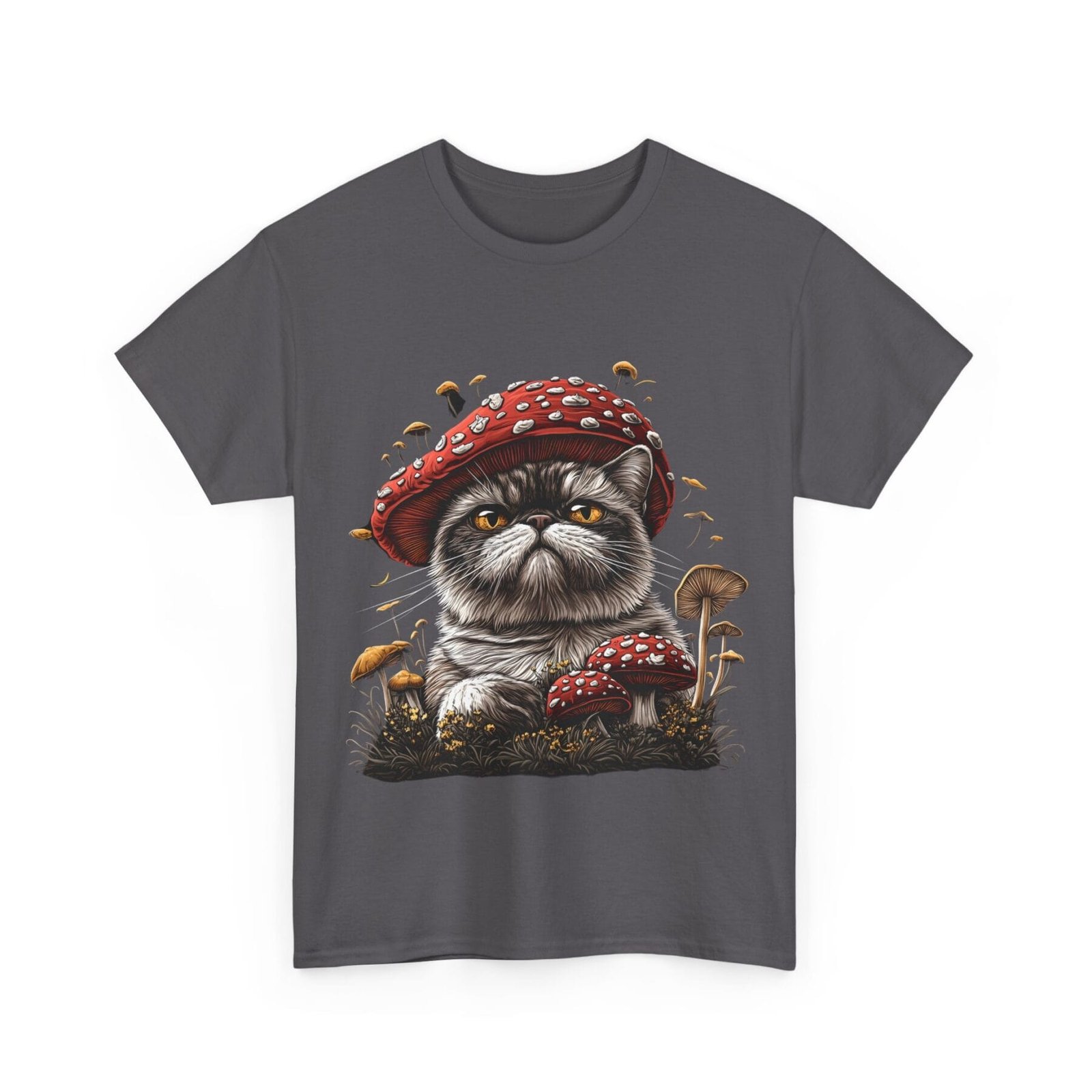 Grzybokot: T-shirt muchomor kot 4 – unisex - Image 5